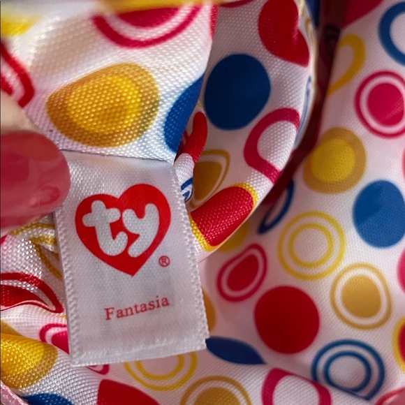 TY FANTASIA Sequin Unicorn Makeup Pouch with Gold Horns Girlhood Sparkle Fairy - Picture 6 of 6